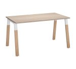 Bureau ECLA profondeur 80 cm  piètement métal et bois