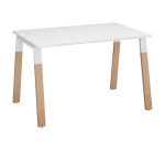 Bureau ECLA profondeur 80 cm  piètement métal et bois