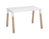 Bureau ECLA profondeur 80 cm  piètement métal et bois