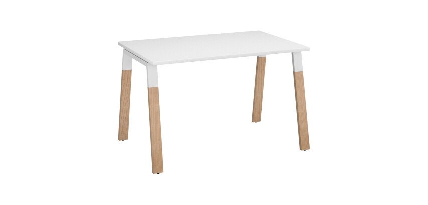 Bureau ECLA profondeur 80 cm  piètement métal et bois