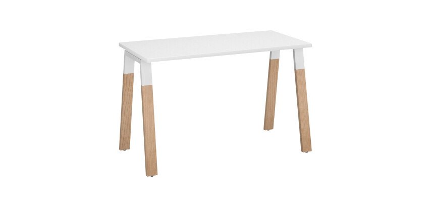 Bureau ECLA profondeur 60 cm piètement métal et bois