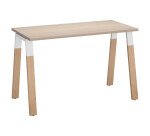 Bureau ECLA profondeur 60 cm piètement métal et bois