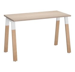 Rechte werkpost onderstel in metaal en hout Ecla