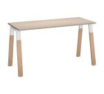 Bureau ECLA profondeur 60 cm piètement métal et bois