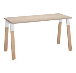 Bureau ECLA profondeur 60 cm piètement métal et bois