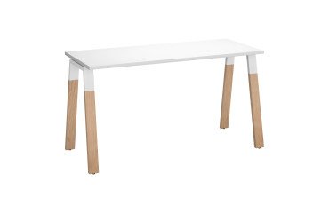 <strong>ECLA desk 60cm deep with metal and wood base</strong>