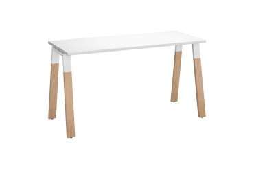 <strong>ECLA desk 60cm deep with metal and wood base</strong>