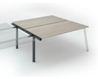 Doppelpol 2 Büro ECLA-Metallbeinstück - folgendes Element