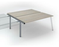 Pôle de 2 bureaux ECLA piètement métal - élément suivant