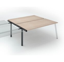 Pôle de 2 bureaux ECLA piètement métal - élément suivant