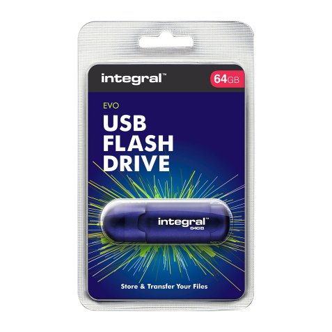 Integral USB Evo 64GB USB 2.0 Key (USB-A) Blue