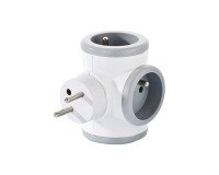 Multiprise triplite grise