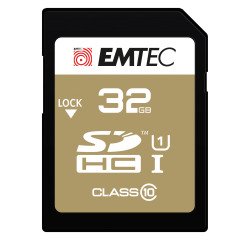 Geheugenkaart SDHC met SD-adapter Emtec Elite Gold 32GB - klasse 10