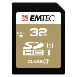 Speicherkarte SDHC mit SD Adapter Emtec Elite Gold 32 GB - Klasse 10