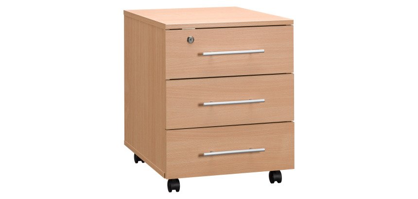 Caisson mobile bois 3 tiroirs - O-Line 2