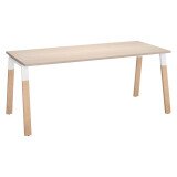 Bureau ECLA profondeur 80 cm  piètement métal et bois