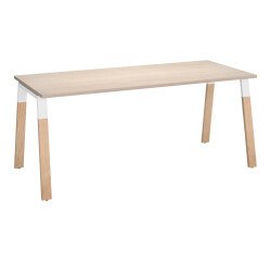 <strong>Office ECLA depth 80 cm metal and wood base</strong>