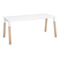 <strong>Office ECLA depth 80 cm metal and wood base</strong>