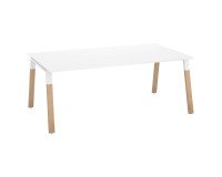 Mesa recta Ecla Patas metal/madera