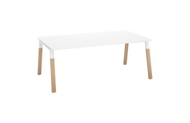 Mesa recta Ecla Patas metal/madera