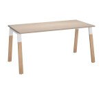 Bureau ECLA profondeur 80 cm  piètement métal et bois
