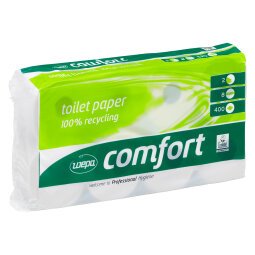 Toiletpapier dubbele dikte Wepa Comfort - doos van 48 rollen met 400 vellen