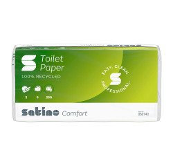 Papel higiénico de doble capa Satino Comfort - 64 rollos de 250 hojas