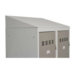 Sloped hat rack for Vinco cloakrooms