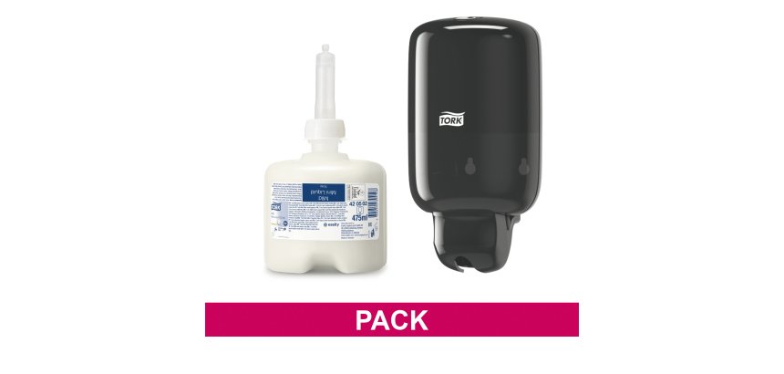 Jabón liquido Tork S2 - Caja de 8 cartuchos + Dispensador GRATIS