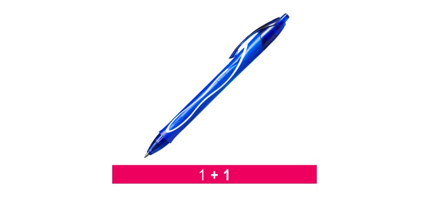 Bolígrafo Bic Gelocity Quick Dry + 1 GRATIS 