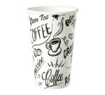 Vasos "Grafiti" desechable de cartón 35 cl - paquete de 80