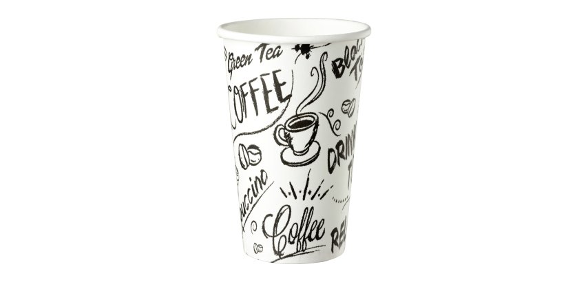 Gobelet en carton Graffiti Bruneau - 30/34 cl - Lot de 80