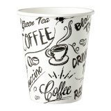 Disposable cup 'Graffiti' cardboard 23 cl - pack of 100