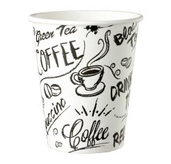 Vasos "Grafiti" desechable de cartón 25 cl - paquete de 100