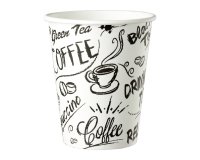 Vasos "Grafiti" desechable de cartón 18 cl - paquete de 100