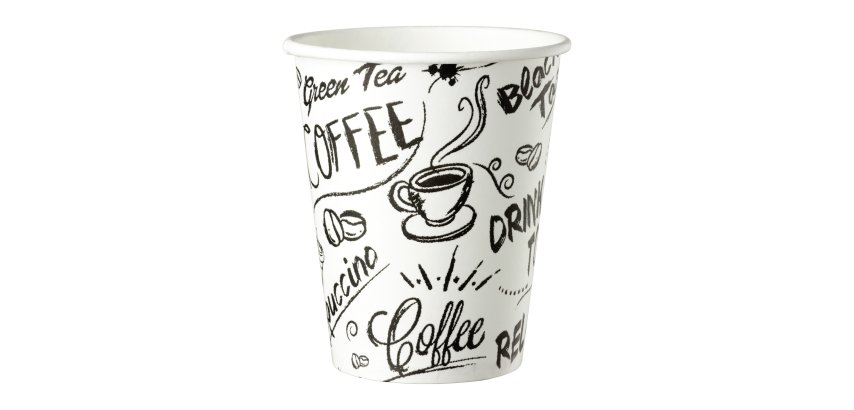 Gobelet en carton Graffiti Bruneau - 15/18 cl - Lot de 100