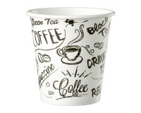 Vasos "Grafiti" desechable de cartón 10 cl - paquete de 100