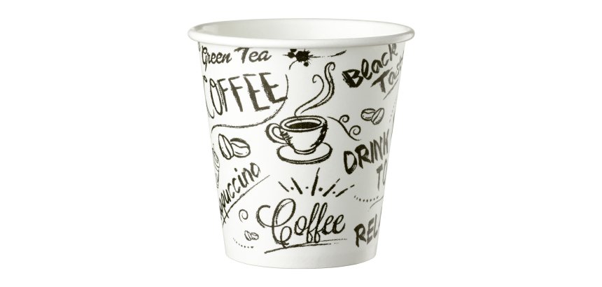 Gobelet en carton Graffiti Bruneau - 12 cl - Lot de 100