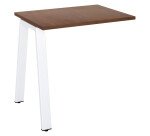 Retour bureau noyer 80 x 60 cm, piétement métal – Arch