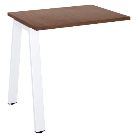 Retour bureau noyer 80 x 60 cm, piétement métal – Arch