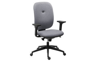 Silla de oficina Alia tejido con reposabrazos 1D