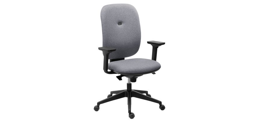 Silla de oficina Alia tejido con reposabrazos 1D