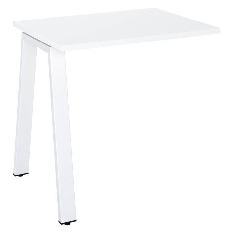 Retour bureau blanc 80 x 60 cm, piétement métal – Arch