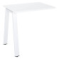 Retour bureau blanc 80 x 60 cm, piétement métal – Arch