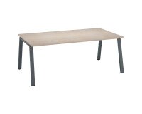 Office manager ECLA L 200 x D 100 cm metal base