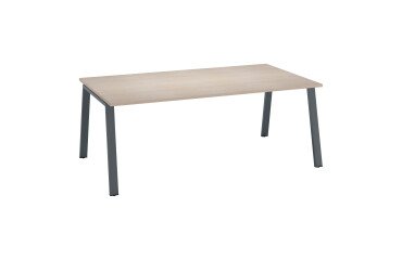 Office manager ECLA L 200 x D 100 cm metal base