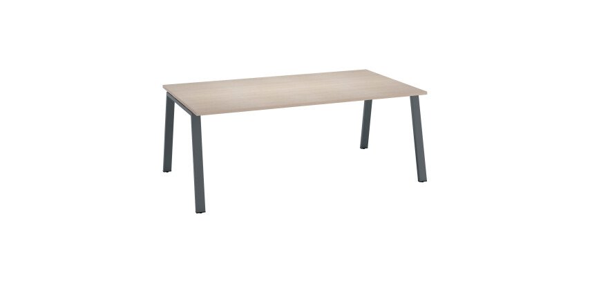 Bureau manager ECLA L 200 x P 100 cm piètement métal
