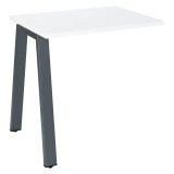 Retour bureau blanc 80 x 60 cm, piétement métal – Arch