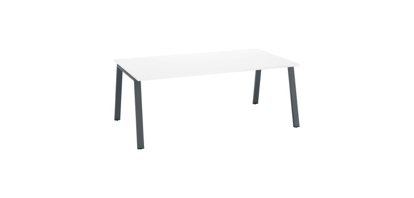 Office manager ECLA L 200 x D 100 cm metal base
