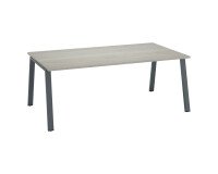 Scrivania direzionale Ecla gambe in metallo